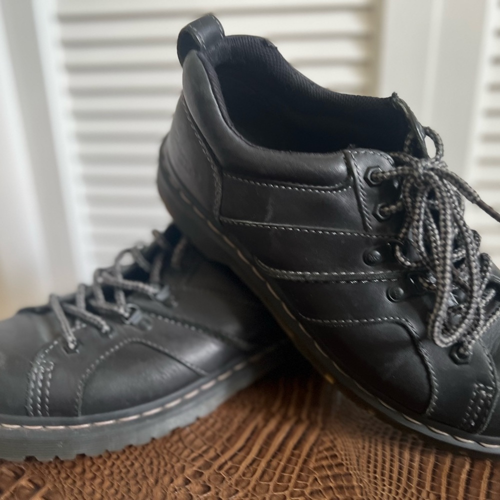 Dr. Martens Black with Leather Upper and Rubber Soles